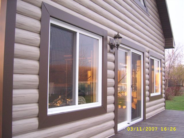 Faux Log Cabin Siding A New Exterior Home Design Option At 9384